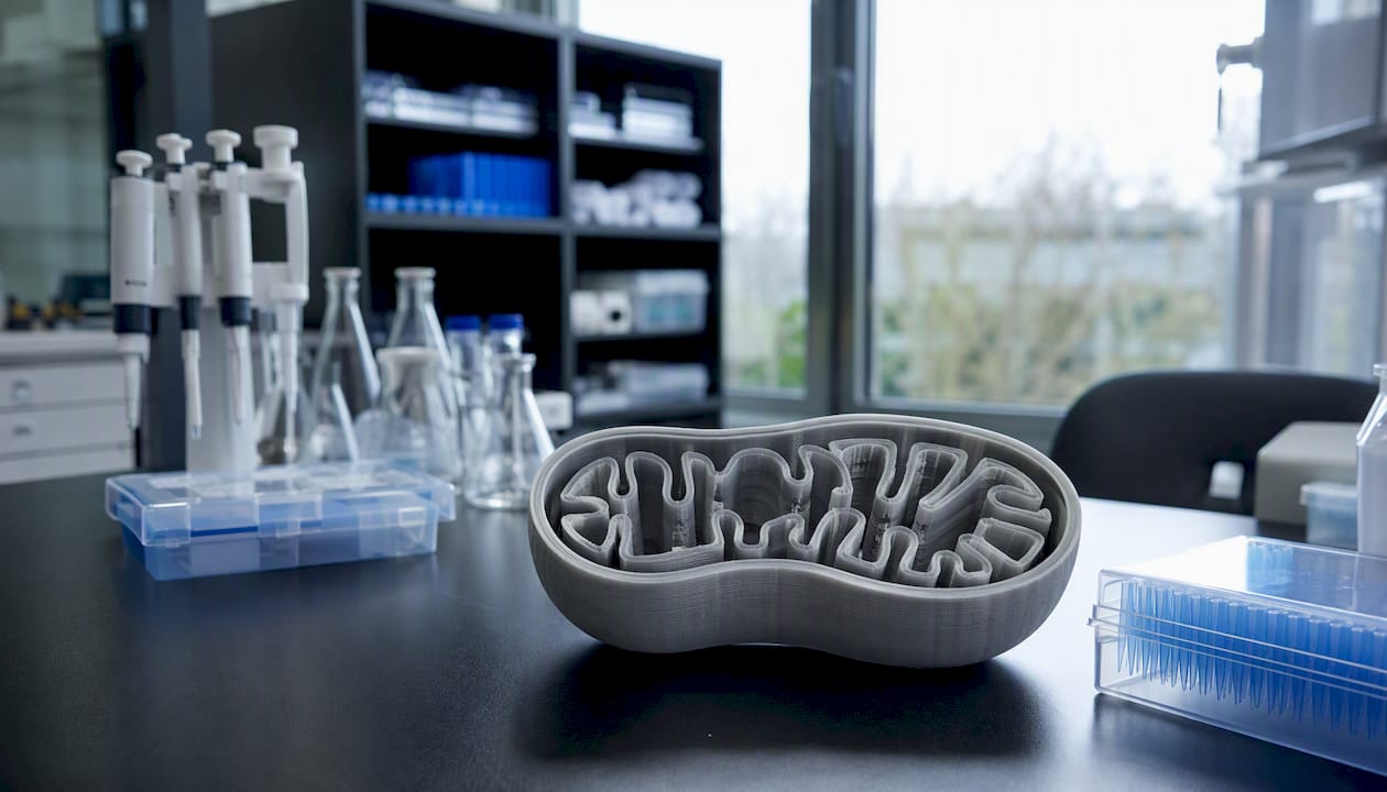 3D model of mitochondrion inner membrane folds