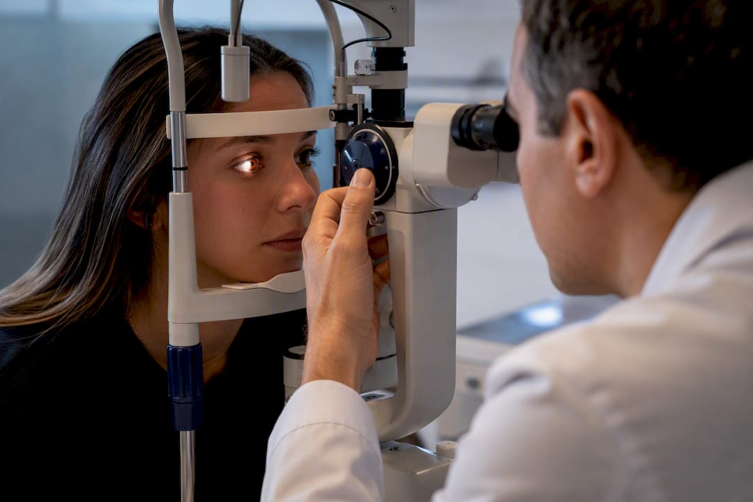 Slit-lamp examination for ocular monitoring