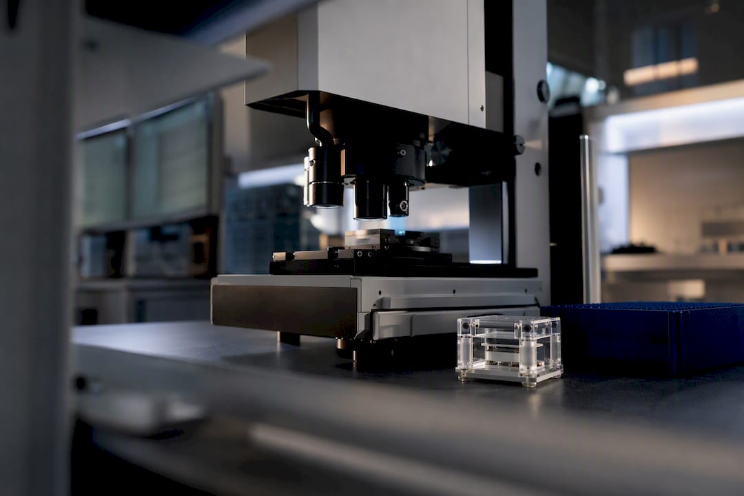 Structural biology laboratory examining protein samples